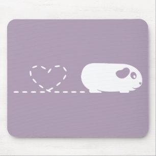 Kacken des Herz-Meerschweinchens Mousemat Mousepad