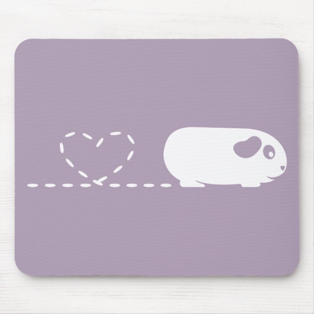Kacken des Herz-Meerschweinchens Mousemat Mousepad (Vorne)