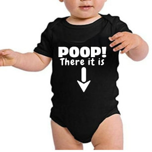 Kacken Dort ist es Funny Baby Bodysuit Strampler