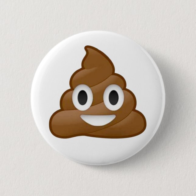 Kacken Sie emoji Button (Vorderseite)