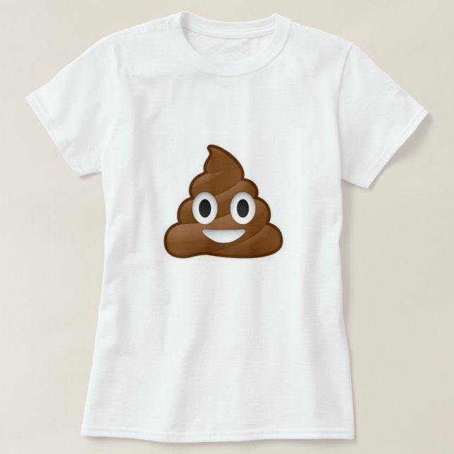 Kacken Sie Emoji Eiscreme-T-Shirt T-Shirt (Design vorne)