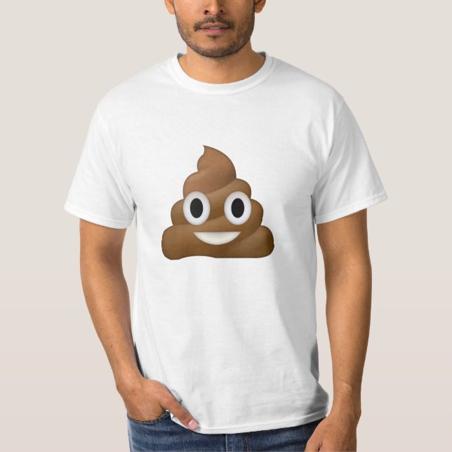 Kacken Sie Emoji Shirt (Vorderseite)