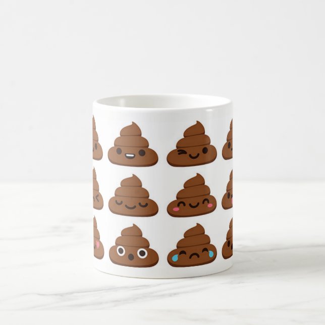 Kacken Sie emoji Tasse (Mittel)