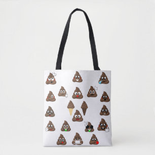 Kacken Sie Emojis reichlich Taschen-Tasche