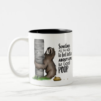 Kacken von Sloth Zweifarbige Tasse