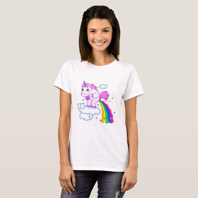 Kacken von Unicorn T-Shirt (Vorne ganz)