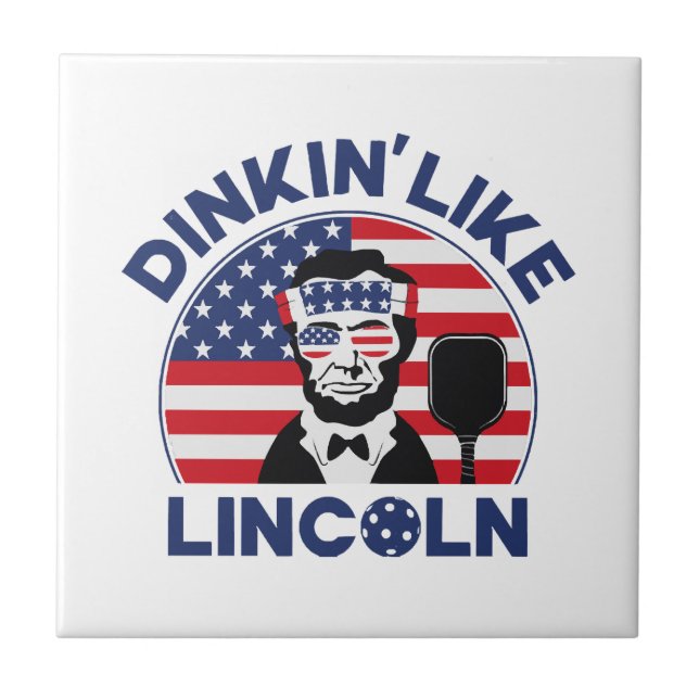 Kacken wie Lincoln Fliese (Vorderseite)