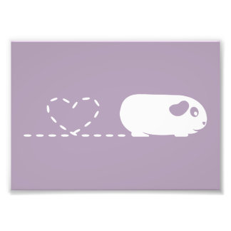 Kackend Guinea Schweinedruck (Rahmen vorhanden) Fotodruck