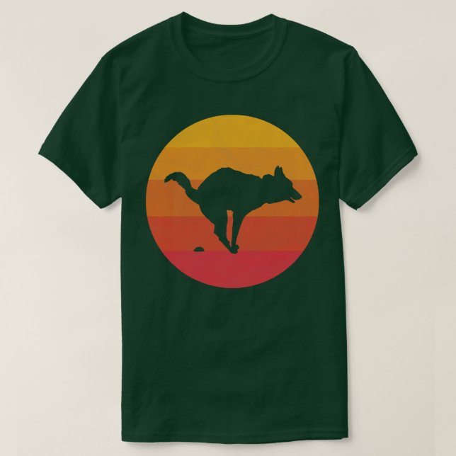 Kackend Hund T-Shirt (Design vorne)