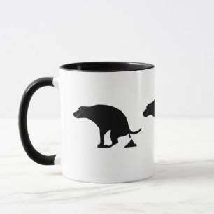 Kackend Hund Tasse