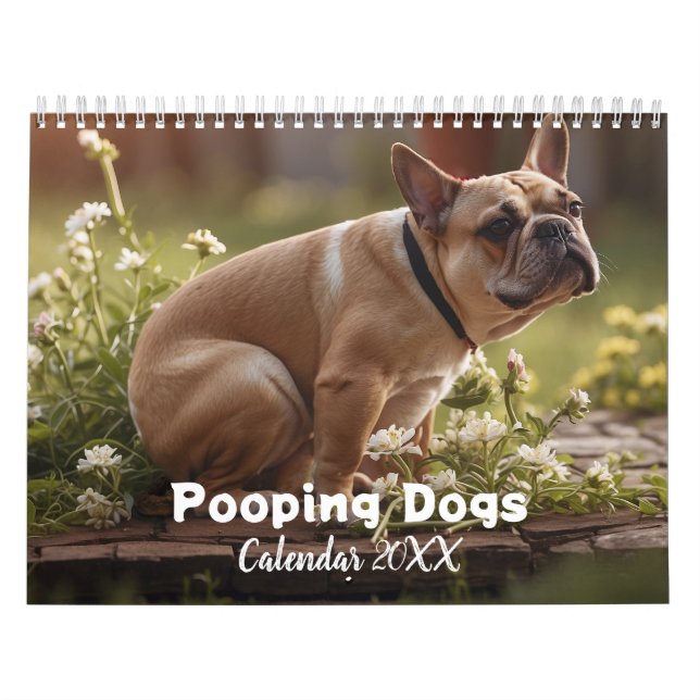 Kackend Hunde Kalender 2026 (Titelbild)