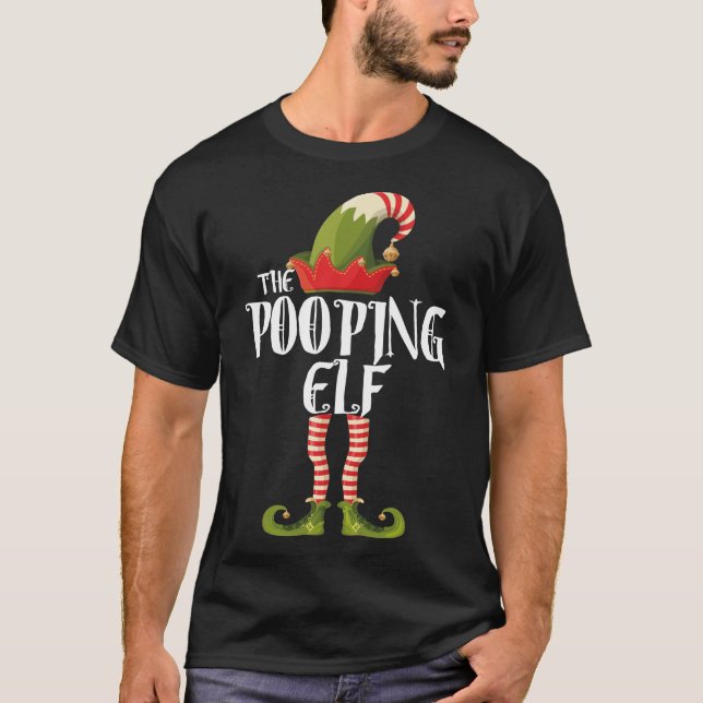 kackend Weihnachtsfamilien T-Shirt (Vorderseite)