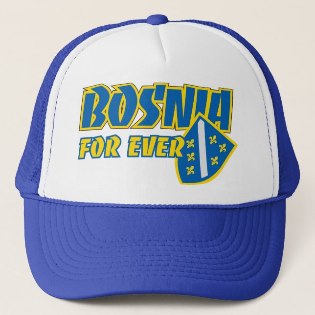 Kacket Bosnien für überhaupt Truckerkappe (Vorderseite)