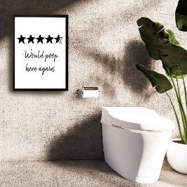 Kackte hier wieder lustiges Bad Poster