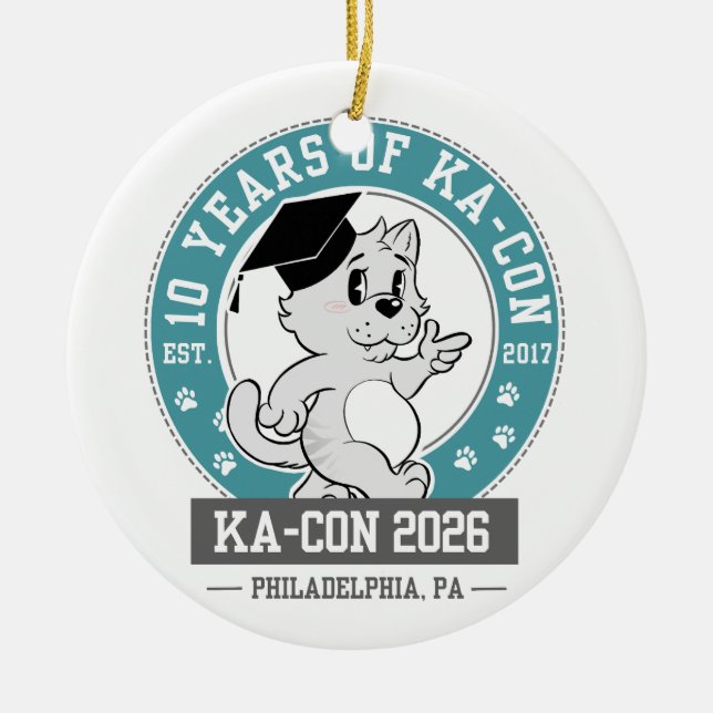 KACON 2026 Erinnerungsornament Keramik Ornament (Vorne)