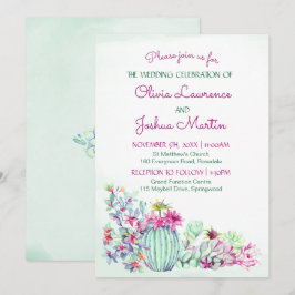 Kactus Wedding Einladungen