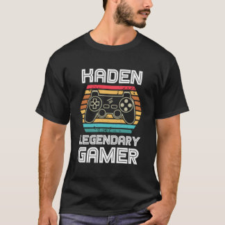 Kaden Legendary Video Gamer Individuelle Name Pers T-Shirt