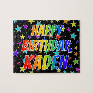 "KADEN" Vorname, Spaß "GLÜCKLICHER BIRTHTAG" Puzzle