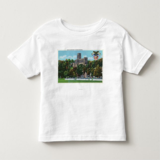 Kadetten, die zur Paradeplatz-Szene marschieren Kleinkind T-shirt (Vorderseite)