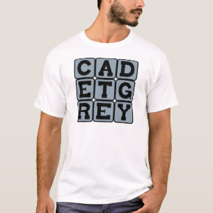 Kadettengrau, Farbe T-Shirt