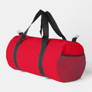 Kadmiumrot einfarbig duffle bag