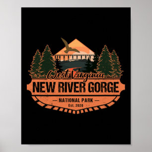 Kaedam Geschenke New River Gorge National Park Wan Poster