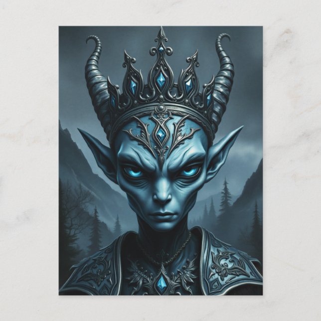 Kael’Thar Void King - Gothic Dark Fantasy Postkart Postkarte (Vorderseite)
