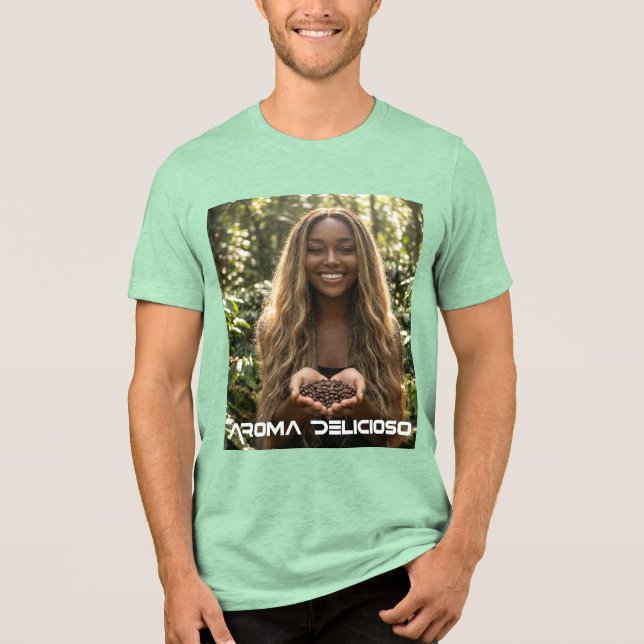 KAFEE - DELIZIÖSER DUFT Tri-Blend SHIRT (Vorderseite)
