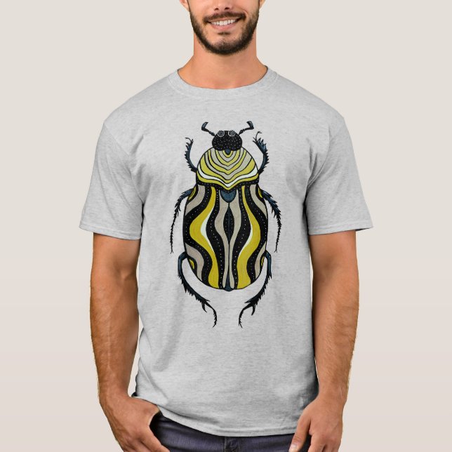 Käfer-Art-Ink Zeichne Insekten Lover T-Shirt (Vorderseite)