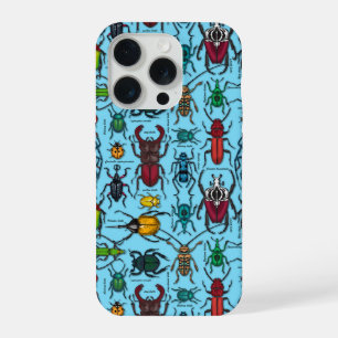 Käfer auf blau iPhone 15 pro hülle