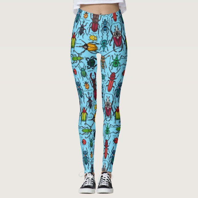 Käfer auf blau leggings (Vorderseite)