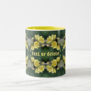 Käfer auf Mullein Blume Abstrakt Personalisiert Zweifarbige Tasse