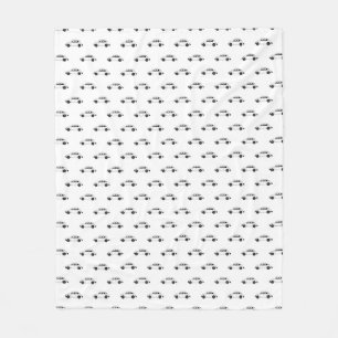 Käfer-Auto-Motiv Grafikdruckmuster Fleecedecke