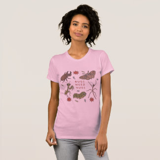 Käfer brauchen Umarmungen Süße Insekten-Illustrati T-Shirt