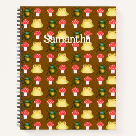 Käfer, Frosch und Pilz Notizbuch