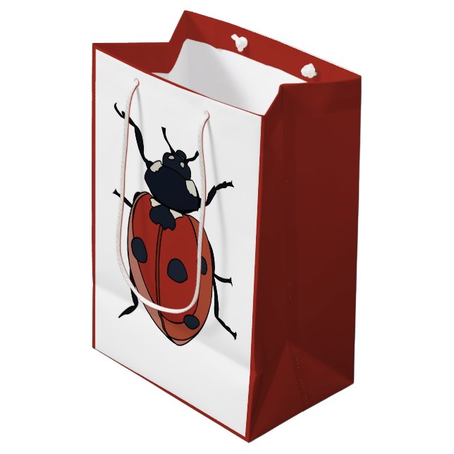 Käfer Insect Ladybug Käfer Mittlere Geschenktüte (Vorderseite Schrägansicht)