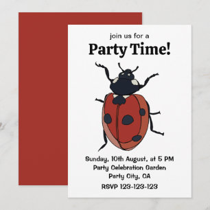 Käfer Insekt Marienkäfer Käfer Einladung