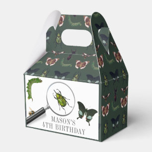 Käfer & Insekten Vintage Jungengeburtstag Grün Geschenkschachtel