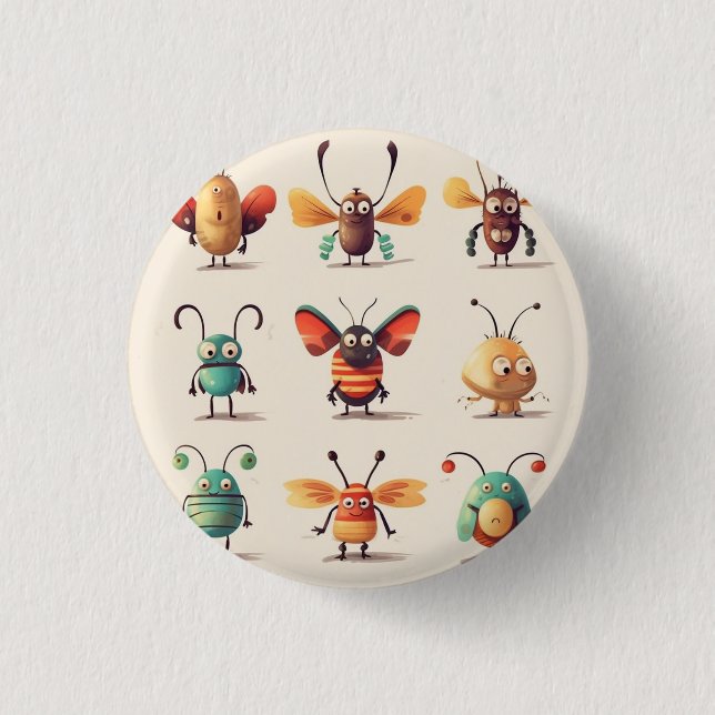 Käfer, Kreatur, Insekt, seltsame Käfer Button (Vorderseite)