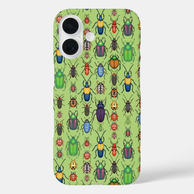 Käfer-Sorte auf grünem Case-Mate iPhone Hülle (Rückseite)