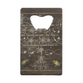 Käfer und Scarab von Mira Calligraphiae Geldbeutel Flaschenöffner