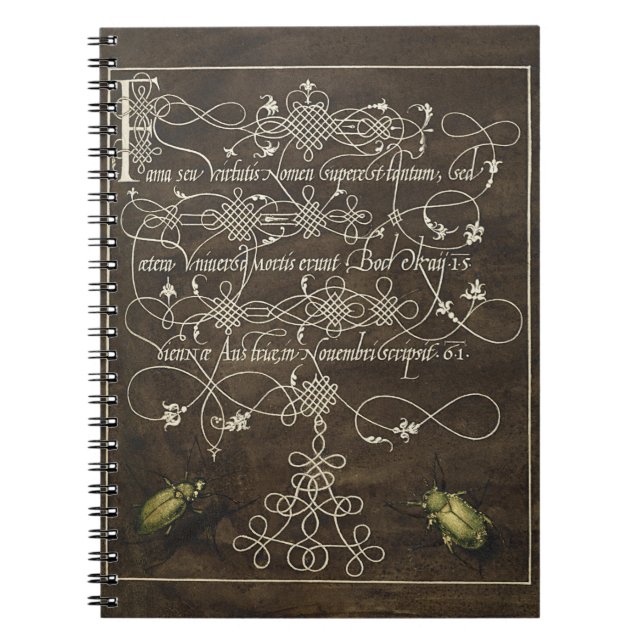 Käfer und Scarab von Mira Calligraphiae Notizblock (Vorderseite)