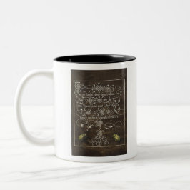 Käfer und Scarab von Mira Calligraphiae Zweifarbige Tasse