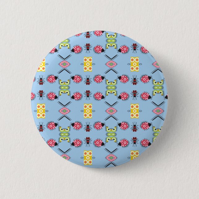 Käfer und Schmetterlinge Button (Vorderseite)