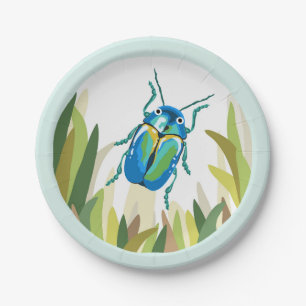Käfer-Wanzen-Insekten-Papierplatten-Party im Pappteller