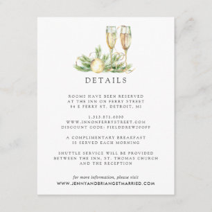 Käfer Winter Greenery Wedding Details Begleitkarte