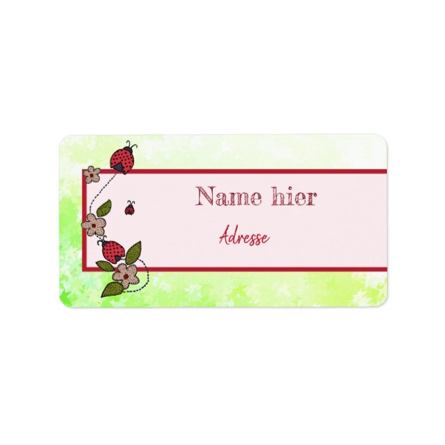 Käferparade Adressaufkleber (Vorne)