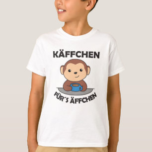 Käffchen für Affen ein lustiger Affe mit T-Shirt