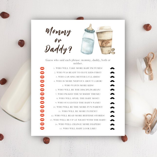 Kaffe-Baby-Shower - Mommy-oder-Daddy-Spiel (Von Creator hochgeladen)