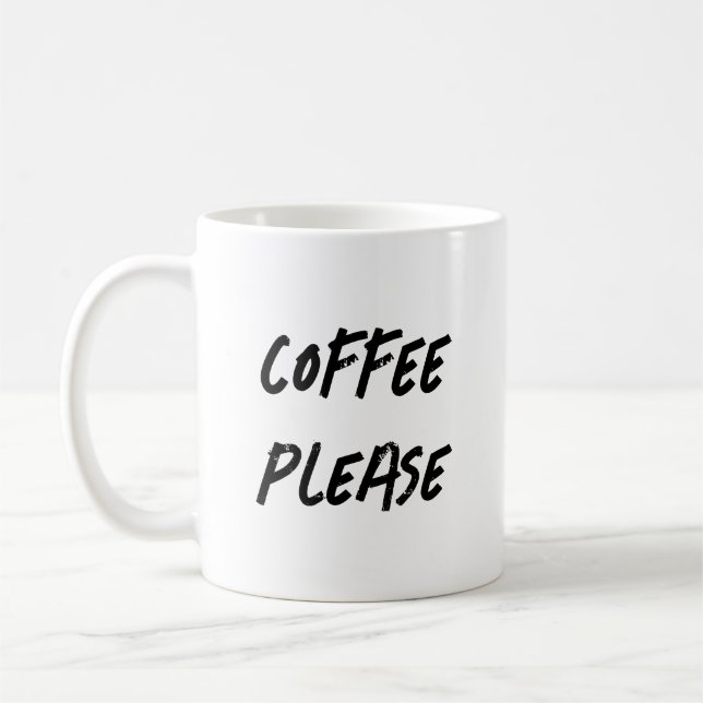 Kaffe bitte Tasse (Links)